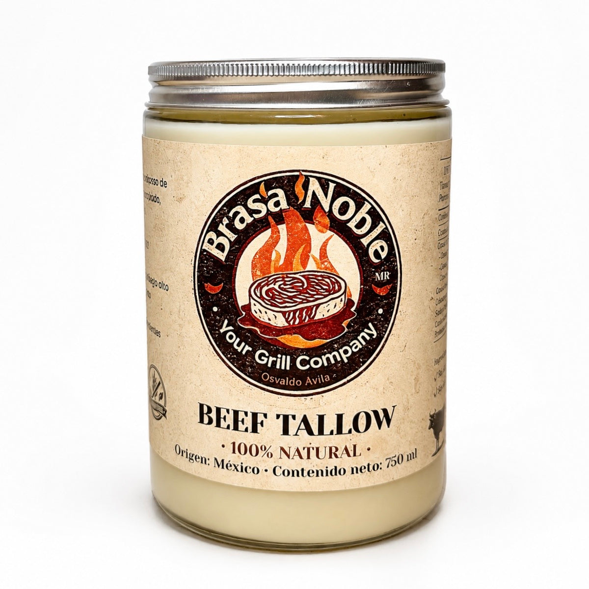 Beef Tallow · Manteca de Res Brasa Noble